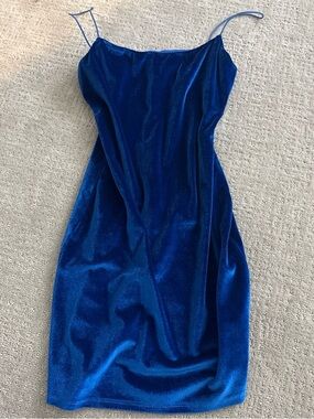Princess Polly Blue Satin Mini dress